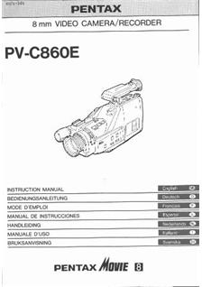 Sanyo VM D 8 P manual. Camera Instructions.